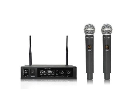 Gold Audio U626-EE UHF Telsiz El+El Mikrofonu 2li