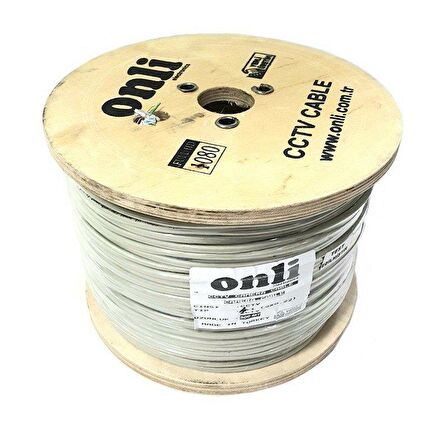 Onli 0.22mm 4+1 CCTV Kamera Kablosu 300Metre Yerli Üretim