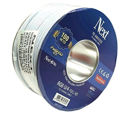 Next YE-6401CCS RG6-U4 Full HD Anten Kablosu 100Metre