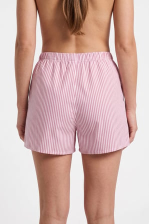 Çizgili Konforlu Lastik Bel Ev Pijama Şortu