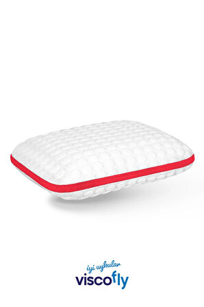 Visco Collagen Ortopedik Yastık - Orta Sertlik - 53 cm * 39 cm * 15 cm - Neon Pembe