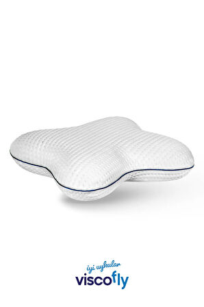 Visco Kelebek Sarılma Yastığı - 46 cm * 42 cm * 11 cm - 1000 gr % 100 Visco İç Dolgu