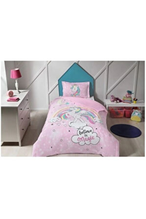 Unicorn Tek Kişilik Kapitone Nevresim Takımı %100 Pamuk