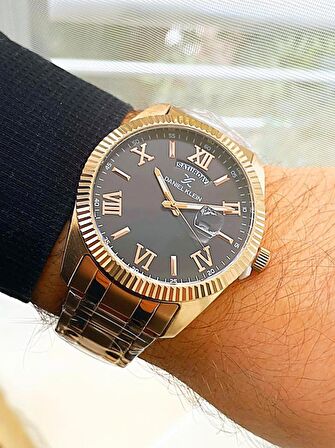 Daniel Klein Rosegold Çelik Gün ve Tarih Takvimli Erkek Kol Saat