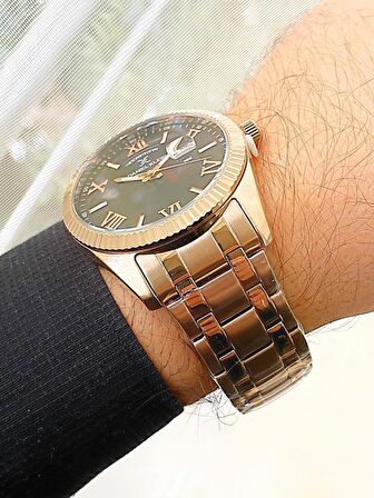 Daniel Klein Rosegold Çelik Gün ve Tarih Takvimli Erkek Kol Saat