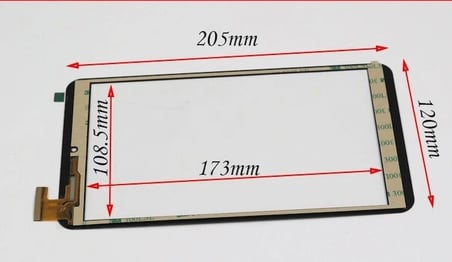 Polypad i8 Pro 4 için Dokunmatik - FPC-FC80J111-00 - Siyah