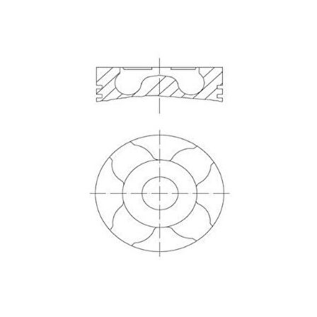 Fiat Motor Piston+segmanı Agıla 1.3 Corsa 1.3 Meriva 1.3 Tigra 1.3 Albea 1.3 Multıjet Doblo 1.3 Multıjet - Yenmak 31-04282-040