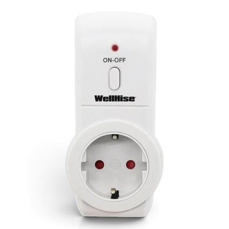 Wellhise YK02-GR-1+1 Tekli Uzaktan Kumandalı Priz 1+1 3680W