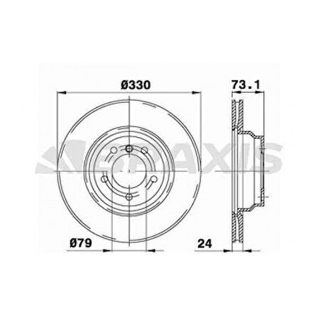 Bmw Fren Diski On Havalı Bmw E81 E82 E87 E88 E90 E91 E92 E93  X1 E84 - Braxıs Ad0218