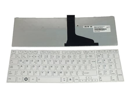 Toshiba Satellite C850, C855, L850, L855 Notebook Klavyesi (Beyaz TR) V1