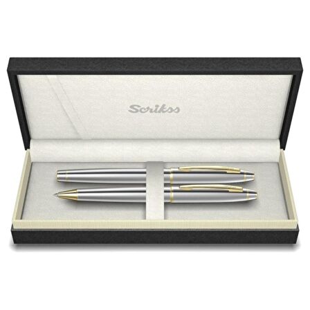Scrikss 35 Gold-Chrome (Tükenmez-Kurşun)