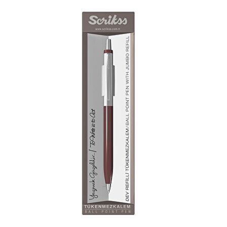 Scrikss 51 Vintage Tükenmez Kalem Kırmızı