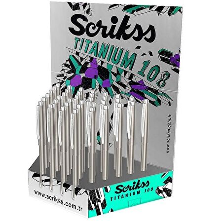 Scrikss Tükenmez Kalem 108 Titanium