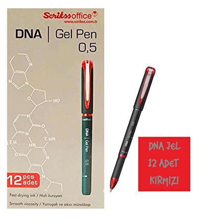 Scrikss DNA Jel Kalem 0.5 KIRMIZI 12 Li Kutu