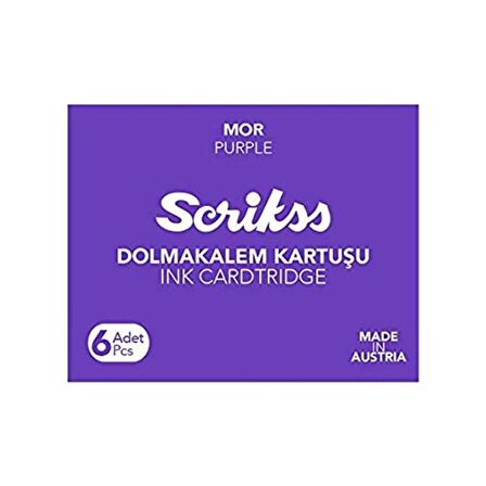 Scrikss Dolma Kalem Kartuşu Mor