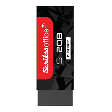 Scrikss Büyük Boy Siyah Silgi (S-20B) 1 Adet