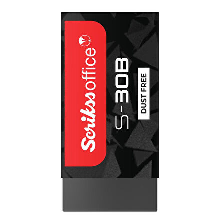 Scrikss Küçük Boy Siyah Silgi (S-30B) 30 Adet