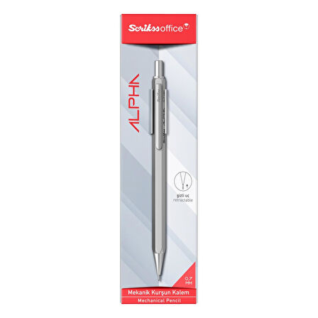 Scrikss Alpha Şeffaf Ambalaj Versatil Uçlu Kalem 0.7