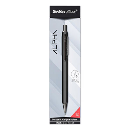Scrikss Alpha Şeffaf Ambalaj Versatil Uçlu Kalem 0.7