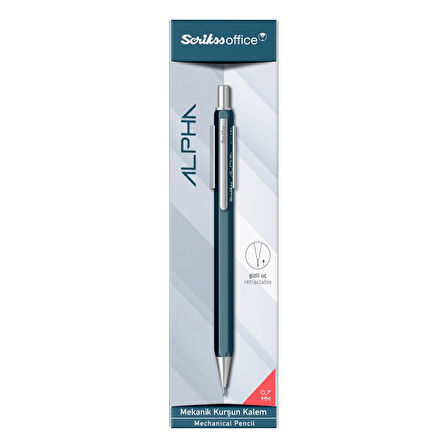 Scrikss Alpha Şeffaf Ambalaj Versatil Uçlu Kalem 0.7