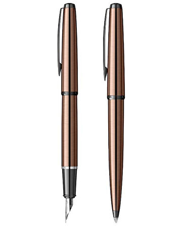 Scrikss Metropolis Dolma Kalem ve Tükenmez Kalem Takımı M Uç Rose 78MR