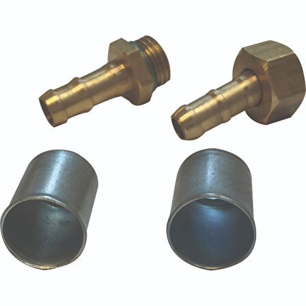 Veta 8mm 3/8Rekor Erkek ve Dişi İlaçlama Hortumu Yedek Bağlantı Nipel Takımı