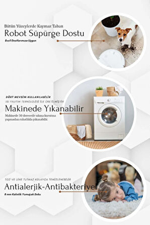 Banyo Paspas Takımı 2'li Set Kaymaz Tabanlı Yıkanabilir BB-114