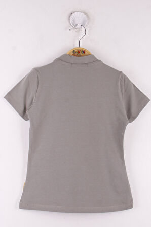 Toontoy Kız Çocuk Önü Dantelli T-Shirt