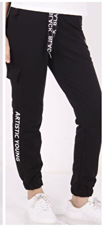 Toontoy Kız Çocuk Artistic Baskılı Jogger Eşofman Alt