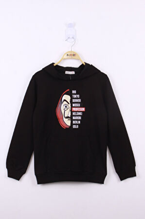 Toontoy Erkek Çocuk La Casa Baskılı Sweatshirt