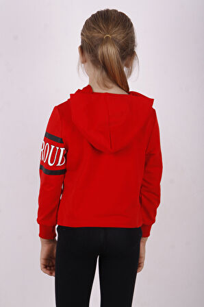 Toontoy Kız Çocuk Be Proud Baskılı Sweatshirt