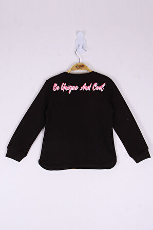 Toontoy Kız Çocuk Be Baskılı Sweatshirt 