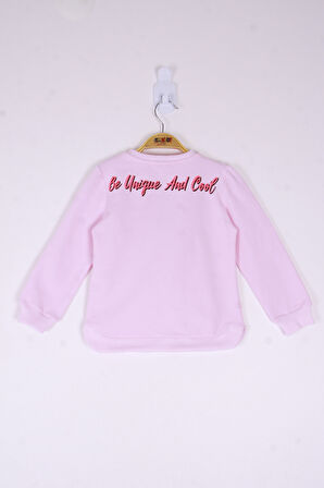 Toontoy Kız Çocuk Be Baskılı Sweatshirt 
