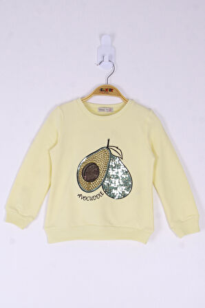 Toontoy Kız Çocuk Avocuddle Nakışlı Sweatshirt 