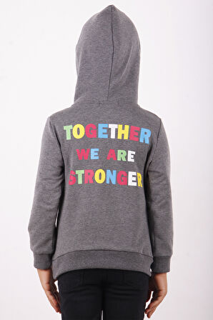 Toontoy Kız Çocuk Stronger Baskılı Sweatshirt 