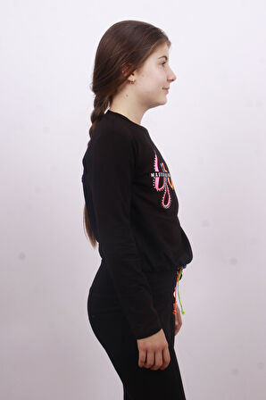 Toontoy Kız Çocuk Girl Baskılı Sweatshirt 