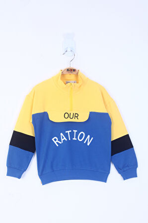 Toontoy Erkek Çocuk Ration Baskılı Sweatshirt