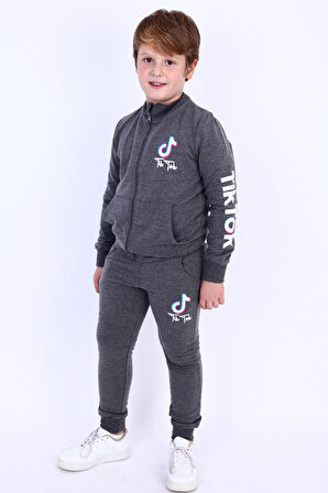 Toontoy Erkek Çocuk TikTok Baskılı Takım