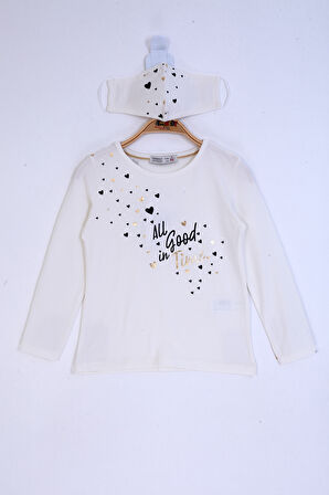 Toontoy Kız Çocuk All Good In Time Baskılı Tişört