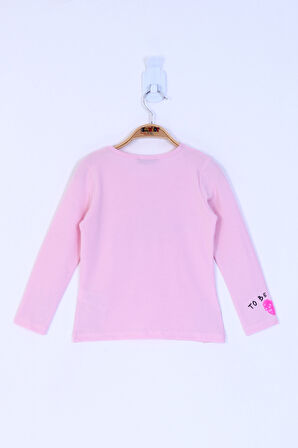 Toontoy Kız Çocuk Pul İşlemeli Sweatshirt 