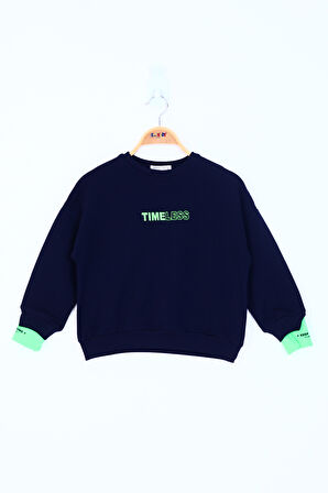 Toontoy Kız Çocuk Timeless Baskılı Sweatshirt