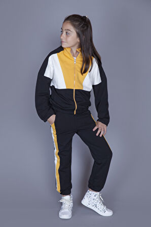 Toontoy Kız Çocuk Garnili Eşofman Takım