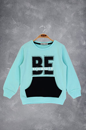 Toontoy Kız Çocuk Be Yourself Baskılı Sweatshirt