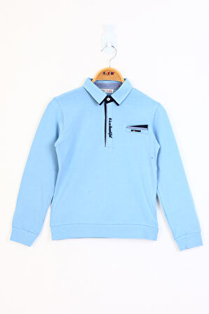 Toontoy Erkek Çocuk Gömlek Yaka Sweatshirt