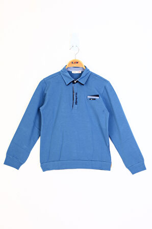 Toontoy Erkek Çocuk Gömlek Yaka Sweatshirt