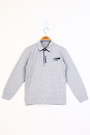 Toontoy Erkek Çocuk Gömlek Yaka Sweatshirt
