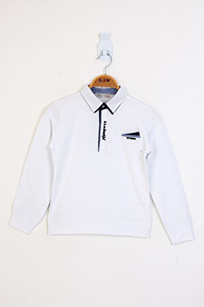 Toontoy Erkek Çocuk Gömlek Yaka Sweatshirt