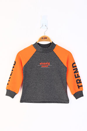 Toontoy Kız Çocuk Stunnig Collar Baskılı Sweatshirt