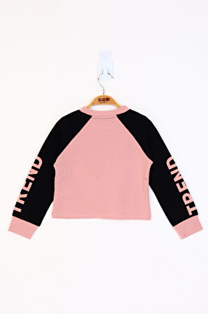 Toontoy Kız Çocuk Stunnig Collar Baskılı Sweatshirt