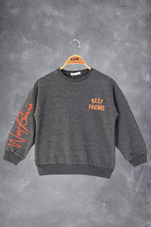 Toontoy Kız Çocuk Best Frıends Baskılı Sweatshirt